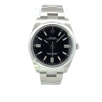 Rolex Oyster Perpetual 41mm Stainless Steel Black Dial 124300 - Beverly Hills Watch Company