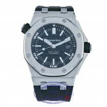  Audemars Piguet 42mm Royal Oak Offshore Diver Black Dial 15710ST.OO.A002CA.01 5P8Z8C - Beverly Hills Watch Company 