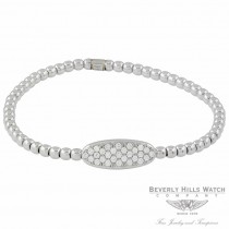 Designs by Naira 18K White Gold Oval Diamond Bracelet OM-CCM10219/03EL/B 30UPA4 - Beverly Hills Jewelry Store