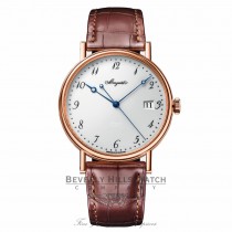 Breguet Classique Automatic White Dial 38mm 18kt Rose Gold 5177BR/29/9V6 T59KUN - Beverly Hills Watch
