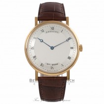 Breguet Classique Ultra Slim 38MM Automatic 18k Yellow Gold Silver Dial Brown Alligator Strap 5157BA119V6 YH9NHZ - Beverly Hills Watch Company Watch Store