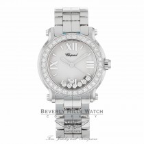Chopard Happy Sport Floating Diamonds 36mm Stainless Steel 278478-2001 R02JKK - Beverly Hills Watch