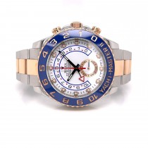 Rolex Yacht-Master II 44mm Rose Gold and Stainless Steel 116681 DEZ43K - Beverly Hills Watch Company