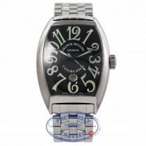 Franck Muller Large Casablanca Stainless Steel Black Dial 8880CDTBK 64LFIC - Beverly Hills Watch Company Watch Store