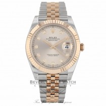 Rolex Datejust 41mm Sundust Diamond Dial Steel and 18 Everose Gold Jubilee 126331 HQDL6R - Beverly Hills Watch Company
