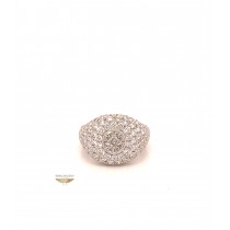 Naira & C La Scala Diamond Signet White Gold Ring KMQCTJ - Beverly Hills Watch and Jewelry Company