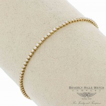 18K Yellow Gold Diamond Tennis Diamonds Bracelet 37627B 5N603Y - Beverly Hills Watch