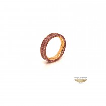 NAIRA & C PINK SAPPHIRE STACKABLE ETERNITY BAND ROSE GOLD 6638-1