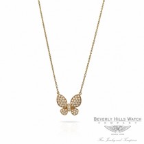 Designs by Naira Diamond Butterfly Rose Gold Chain Necklace 38699H 8WUYW9 - Beverly Hills Jewelry Store