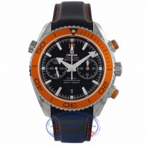 Omega Seamaster Planet Ocean Co-Axial Orange Bezel Black Rubber Strap 23232465101001 5QW04J - Beverly Hills Watch Company Watch Store
