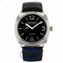 Panerai PAM 190 Radiomir 8 Day Mechanical Wound 45mm Stainless Steel PAM00190 0TXPNN - Beverly Hills Watch Company