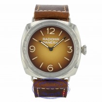 Panerai Radiomir 3 Days Acciaio Brevettato Manual Wind 47mm Stainless Steel Brown Dial and Strap PAM00687 8LTQMM - Beverly Hills Watch