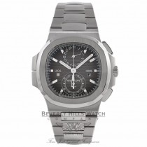 Patek Philippe Nautilus 40MM Second Time Zone Stainless Steel Black Gradient Dial 5990/1A-001 YP9A4Y - Beverly Hills Watch Company Watch Store