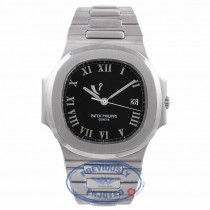 Patek Philippe 3710 Nautilus Stainless Steel Power Reserve Black Dial Automatic Watch 3710/1A-001 - QVPQ3N - Beverly Hills Watch Company Watch Store