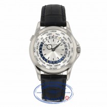 Patek Philippe 39.5mm Complications World Time 18k White Gold 5130G-019 QJ4VJ2 - Beverly Hills Watch
