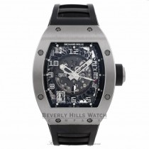 Richard Mille Automatic Titanium Transparent Sapphire Crystal Glareproff Black Rubber Strap RM010 Ti 1X5AR6 - Beverly Hills Watch Company Watch Store