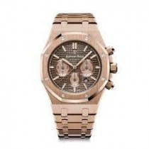 Audemars Piguet 41mm Rose Gold Chronograph Chocolate Dial 26239OR.OO.D821CR.01 RFK7MK - Beverly Hills Watch Company