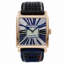 Roger Dubuis Gold Square 18k Rose Gold White Mother of Pearl G37 14 5GN1.7A EY158Q - Beverly Hills Watch Company Watch Store