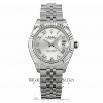 Rolex Lady Datejust 28mm Silver Dial Stainless Steel and 18K White Gold 279174 U1CHZF - Beverly Hills Watch