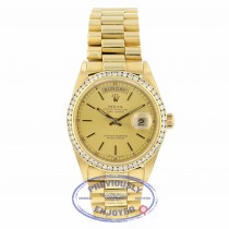 Rolex Day-Date President 18k Yellow Gold 36MM 18038 WXAAUD - Beverly Hills Watch Company