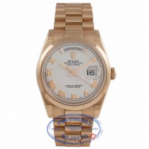 Rolex Day-Date Oyster Perpetual 18k Rose Gold 36MM 118205 2JUHW0 - Beverly Hills Watch Company Watch Store