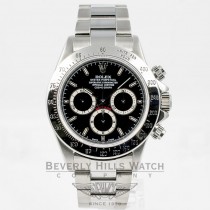 Rolex Daytona Stainless Steel Chronograph Black Dial Oyster Bracelet El Primero Movement 16520 Beverly Hills Watch Company Watches