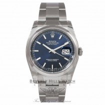 Rolex Datejust 36MM Stainless Steel Blue Dial 116200 PH6K86 - Beverly Hills Watch Company Watch Store