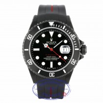 Rolex Submariner Stainless Steel Black DLC Coated Watch 16610 9F8XR2
