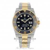 Rolex Submariner 40mm Ceramic Black Dial Yellow Gold and Stainless Steel 116613 - Beverly Hills Watch Company
