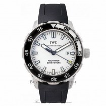 IWC Aquatimer Automatic 2000 Stainless Steel 44MM White Dial Black Rubber Strap IW356811 WQH3P4 - Beverly Hills Watch Store