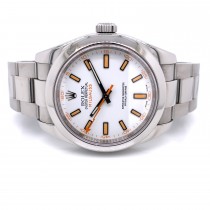 Rolex Milgauss 40mm White Dial Stainless Steel 116400 YRH9FT - Beverly Hills Watch Company