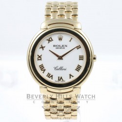 Rolex Cellini 18K Yellow Gold 36mm Case and Bracelet Ladies Watch 6623 Beverly Hills Watch Company