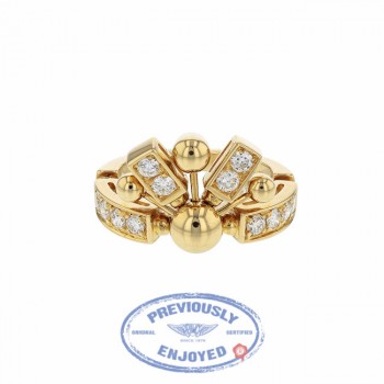 Bulgari Yellow Gold and Diamond Ring 345849 3F4JYN
