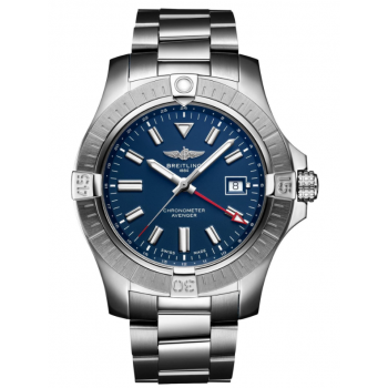 Breitling Avenger GMT 45mm Stainless Steel Blue Dial A32395101C1A1 - Beverly Hills Watch Company