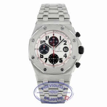 Audemars Piguet Offshore Chronograph 42mm Stainless Steel Case Panda Dial 26170ST.OO.1000ST.01 QH8V1Z - Beverly Hills Watch Company 
