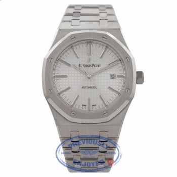 Audemars Piguet Royal Oak Stainless Steel Silver Textured Dial 15400ST.OO.1220ST.02 EIIEUC - Beverly Hills Watch Company Watch Store
