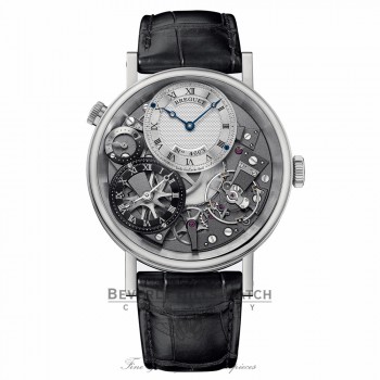 Breguet Tradition GMT 40mm Skeleton Dial White Gold 7067BB/G1/9W6 NV9JWU - Beverly Hills Watch Company