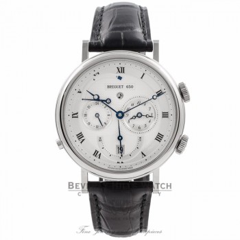 Breguet Classique Tzar Alarm 18k White Gold 5707BB.129V6 432JYJ - Beverly Hills Watch Company Watch Store