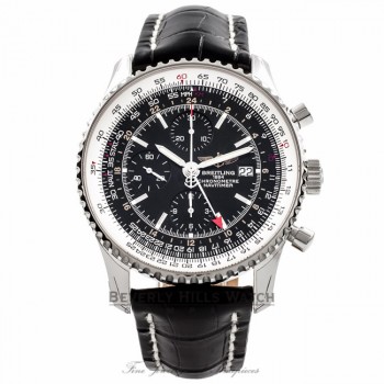 Breitling Navitimer World Stainless Steel Black Dial A2432212/B726 2KQW1Q - Beverly Hills Watch Company Watch Store