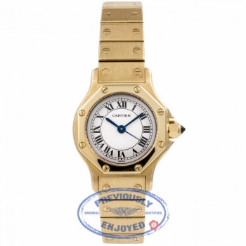Cartier Santos 18k Gold Octogonal 06044 19322 - Beverly Hills Watch Company Watch Store