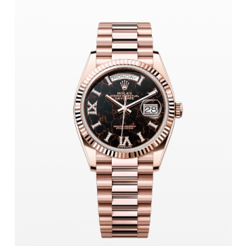 Rolex Day Date President 36mm Eisenkiesel Diamond Roman 128235 - Beverly Hills Watch Company