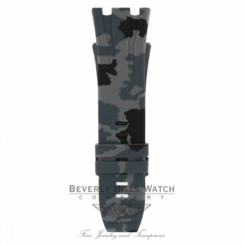 Horus Graphite Camouflage Rubber Audemars Piguet 44mm Strap 3CLR5Y - Beverly Hills Watch