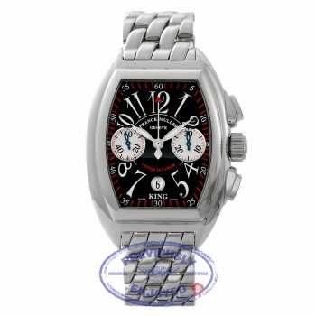 Franck Muller Conquistador King Stainless Steel Chronograph Black Dial 8005 CC KING HN5LYD - Beverly Hills Watch Company