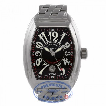 Franck Muller King Conquistador Stainless Steel Black Dial 8005 SC King 6ENWF5 - Beverly Hills Watch Company Watch Store