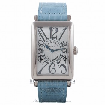 Franck Muller Long Island 18Kt White Gold Ladies Medium Watch 952QZ Beverly Hills Watch Company Watches