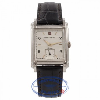 Girard Perregaux Vintage 94 Cream Dial White Gold 2550 - Beverly Hills Watch Company