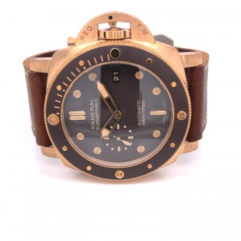 Panerai Submersible 47mm Bronze Brown Dial PAM00968 HA8RAJ - Beverly Hills Watch Company 