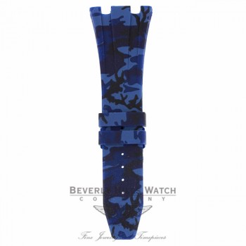 Horus Navy Blue Camouflage Rubber Audemars Piguet 42mm Strap PA7Y9A PA7Y9A - Beverly Hills Watch Company 