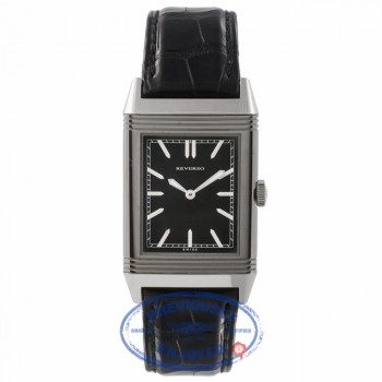 Jaeger Le Coultre Reverso Grande Ultra Thin Black Dial Leather Strap 1931 Q2788570 KBPW2T - Beverly Hills Watch Store