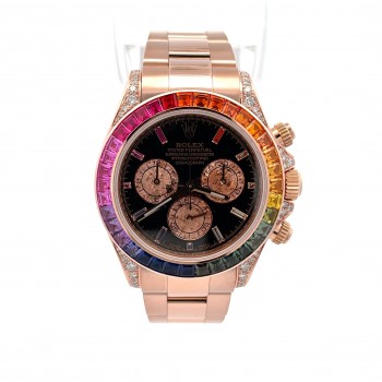 Rolex Daytona Everose Rainbowish Watch 116505 - Beverly Hills Watch Company